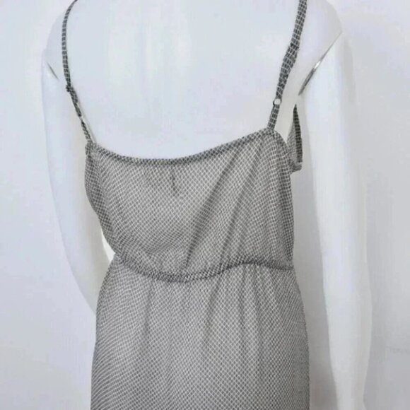 Staring at Stars Anthropologie Chiffon Sheer Maxi Floral Slip Boho Dress Black S - Picture 5 of 6